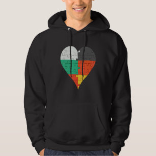 Veste À Capuche Coeur du drapeau allemand bulgare