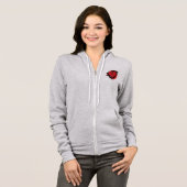 Veste À Capuche Coeur Zipper (Devant entier)