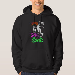Veste À Capuche Coffee Chats Sorcières Et Spells Costume Halloween