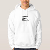 Veste À Capuche Coffee Code Répéter (Devant)