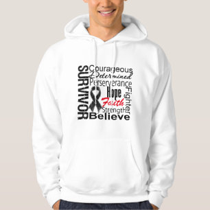 Veste À Capuche Collage de survivant de mélanome