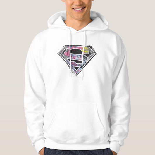 Veste À Capuche Collage du logo Supergirl (Devant)