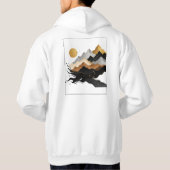 Veste À Capuche Collection de design blanc et or (Dos)