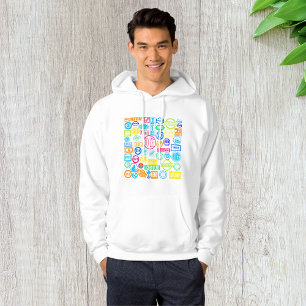 Veste À Capuche Collection de tampons grunge couleur texte rétro