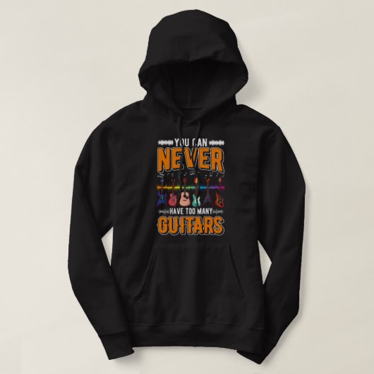 Veste À Capuche Collector Funny Guitariste (Design devant)