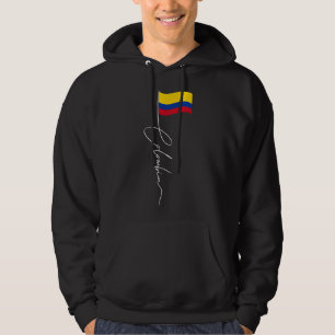 Veste À Capuche Colombie Signature Pole Drapeau - Patriotique Colo