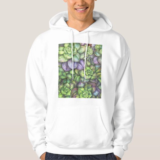 Veste À Capuche Colorful Botanical Hoodie  (Devant)