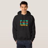 Veste À Capuche Combattant de Boxe Rétro (Devant entier)