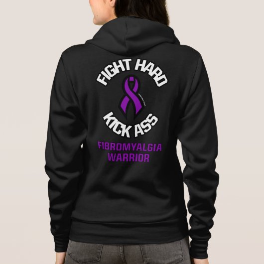 Veste À Capuche Combattre Dur...Fibro (Dos)