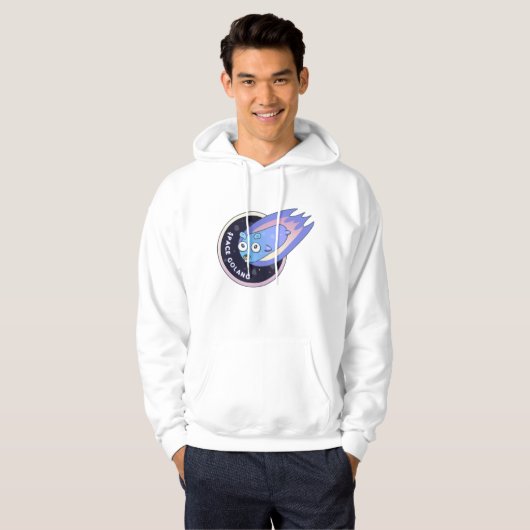 Veste À Capuche Comète spatiale gopher Golang (Devant entier)