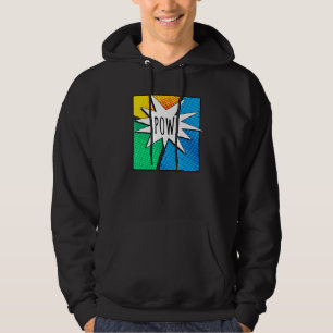 Veste À Capuche Comic cool Livre Coloré Pow Manches Courtes