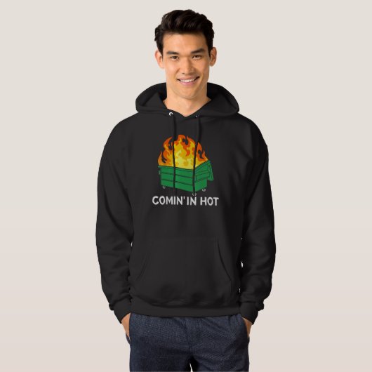 Veste À Capuche Comin In Hot Fire  Dumpster Fire (Devant entier)