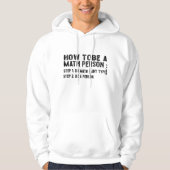 Veste À Capuche Comment être une personne mathématique - Professeu (Devant)