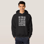 Veste À Capuche Comptable à la retraite amusant Partie à la retrai (Devant entier)