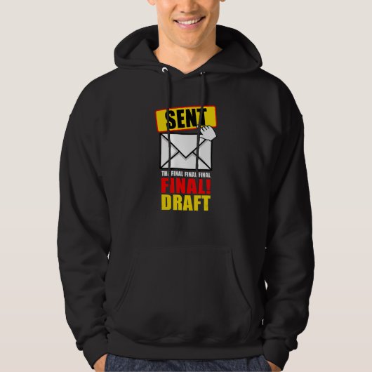 Veste À Capuche Concepteur Graphique Création Drôle Envoyé Courrie (Devant)