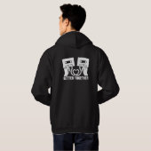 Veste À Capuche Conception Cœur Cassette Rétro Meilleur Ensemble (Dos entier)