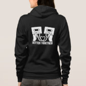 Veste À Capuche Conception Cœur Cassette Rétro Meilleur Ensemble (Dos)