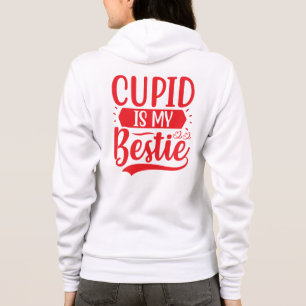 Veste À Capuche Conception d'amour de meilleure amie Cupidon migno