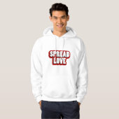 Veste À Capuche Conception d'amour diffus (Devant entier)