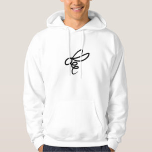 Veste À Capuche Conception d'art en ligne d'abeille minimaliste –