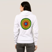 Veste À Capuche Conception d'art mandala abstrait pointillé-65904 (Dos entier)