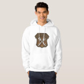 Veste À Capuche Conception de badge de sergent de grill avec spatu (Devant entier)