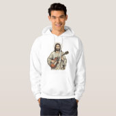 Veste À Capuche Conception de chemise de gravure de guitariste sac (Devant entier)