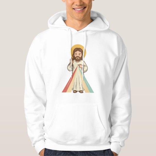 Veste À Capuche Conception de chemise vectorielle de bénédiction r (Devant)