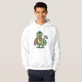 Veste À Capuche Conception de chemise vectorielle de dinosaure de  (Devant entier)