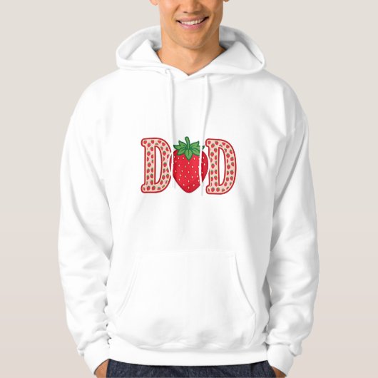 Veste À Capuche Conception de chemise vectorielle lettrage fraise (Devant)