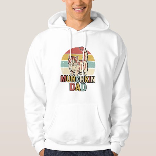 Veste À Capuche Conception de chemise vectorielle pour papa Munchk (Devant)