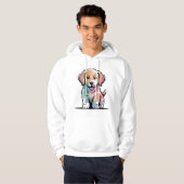Veste À Capuche Conception de chiot mignon (Devant entier)
