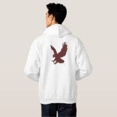 Veste À Capuche Conception de citation de chasseur d'aigle (Dos entier)