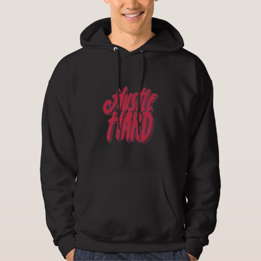 Veste À Capuche Conception de citation de coeur et d'agitation (Devant)