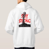 Veste À Capuche Conception de citation motivationnelle Reste Fort (Dos)