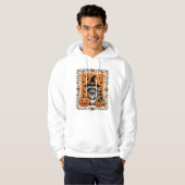 Veste À Capuche Conception de citrouille d'Halloween de raton lave (Devant entier)