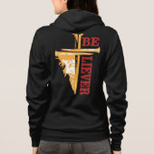 Veste À Capuche Conception de clou de croix de Jésus – Puissant Ch (Dos)