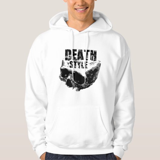 Veste À Capuche Conception de crâne de style de mort (Devant)