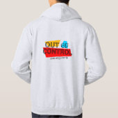 Veste À Capuche Conception de déclaration de typographie audacieus (Dos)