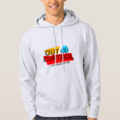 Veste À Capuche Conception de déclaration de typographie audacieus (Devant)