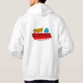 Veste À Capuche Conception de déclaration de typographie audacieus (Dos)