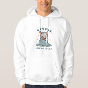 Veste À Capuche Conception de dessin animé d'humour froid de chat