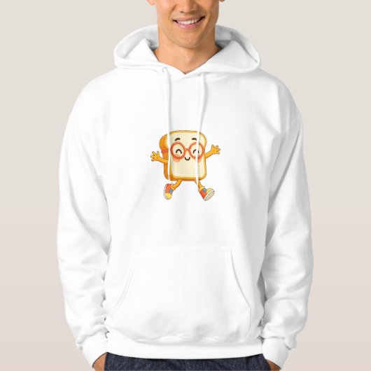 Veste À Capuche Conception de dessin animé mignon simple (Devant)
