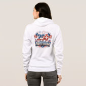 Veste À Capuche Conception de drapeau américain USA 250 ans de lib (Dos entier)