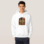 Veste À Capuche Conception de fête d'Halloween pas de farces juste (Devant entier)