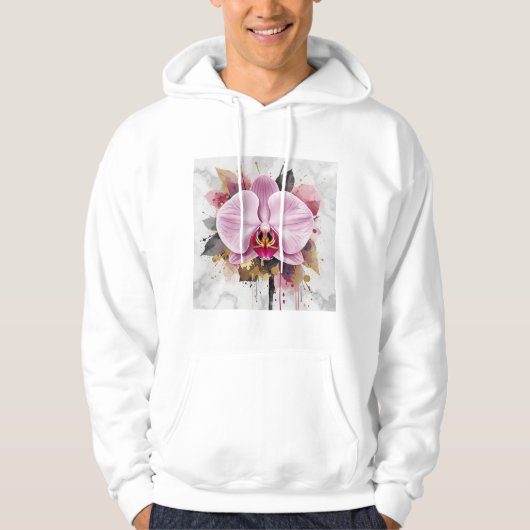 Veste À Capuche Conception de fleurs magnifiques (Devant)