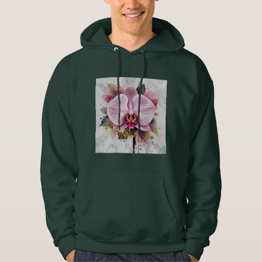 Veste À Capuche Conception de fleurs magnifiques (Devant)