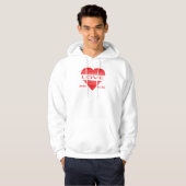 Veste À Capuche Conception de l'amour et de la romance avec des él (Devant entier)
