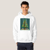 Veste À Capuche Conception de l'arbre de Noël pour hodie (Devant entier)