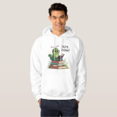 Veste À Capuche Conception de lecture de vers de livre (Devant entier)